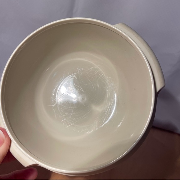 Tupperware Condiment Bowl & Caddy Almond Vintage - Picture 7 of 14